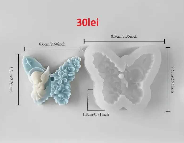 Matrite din Silicon pentru tablete parfumate – lumanari, sapun, ipsos