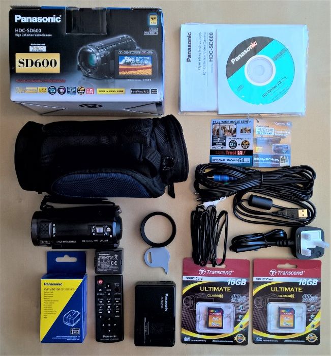 Vand camera video Panasonic HDC-SD600 – Full HD – NOUA