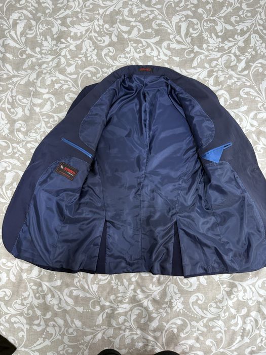 Sacou barbatesc DeMarco, albastru inchis,marime S, ca Nou