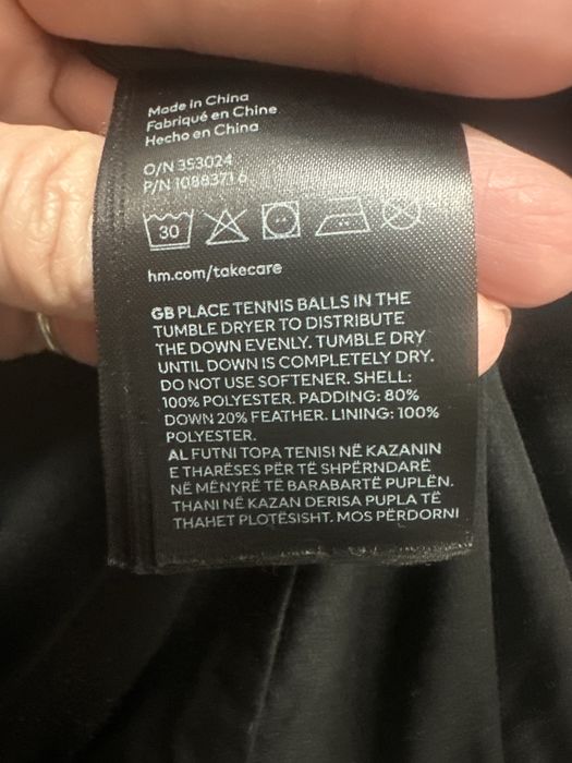 geaca cu puf supradimensionata