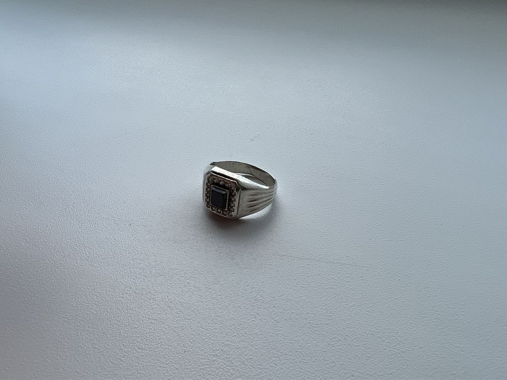 Серебрянное кольцо печатка 925