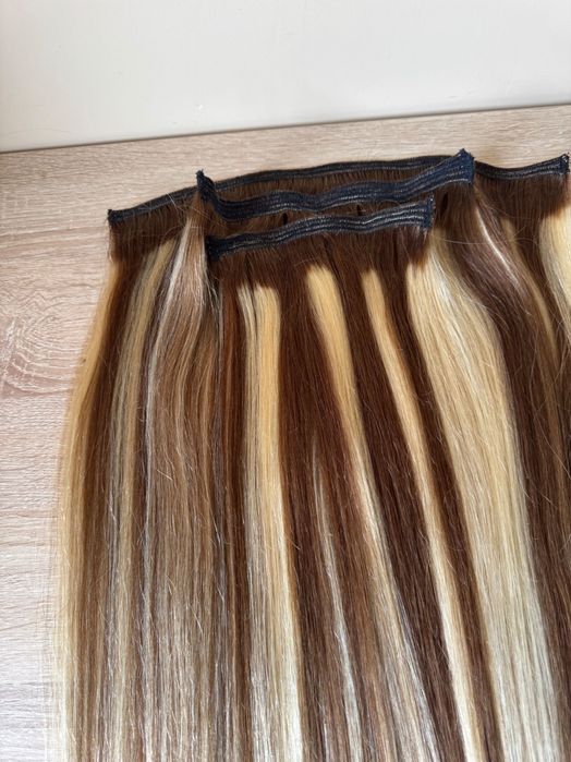 100% естествена индийска коса, 50 см, 156грам