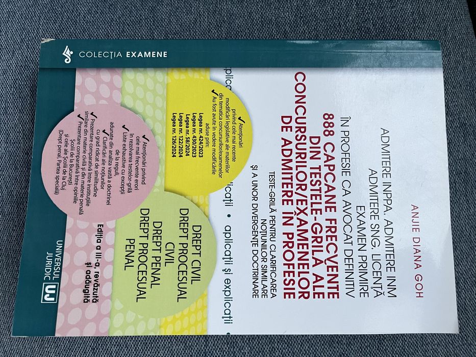 Carti admitere avocatura noi