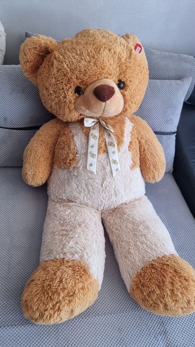 Голяма плюшена играчка мечка 110см, плюшено мече, мечок