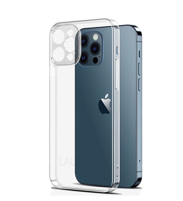 Iphone 14/15/16E/17 PRO MAX AIR Husa Slim Protectie Camera Clara/Neagr