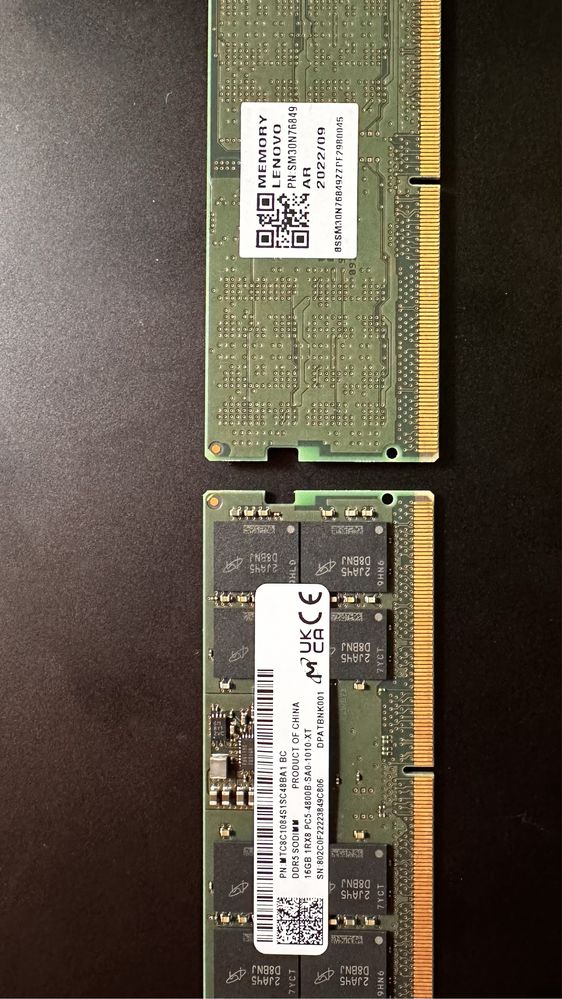 32GB Lenovo За Лаптоп 2x16 DDR5 на 4800MHz