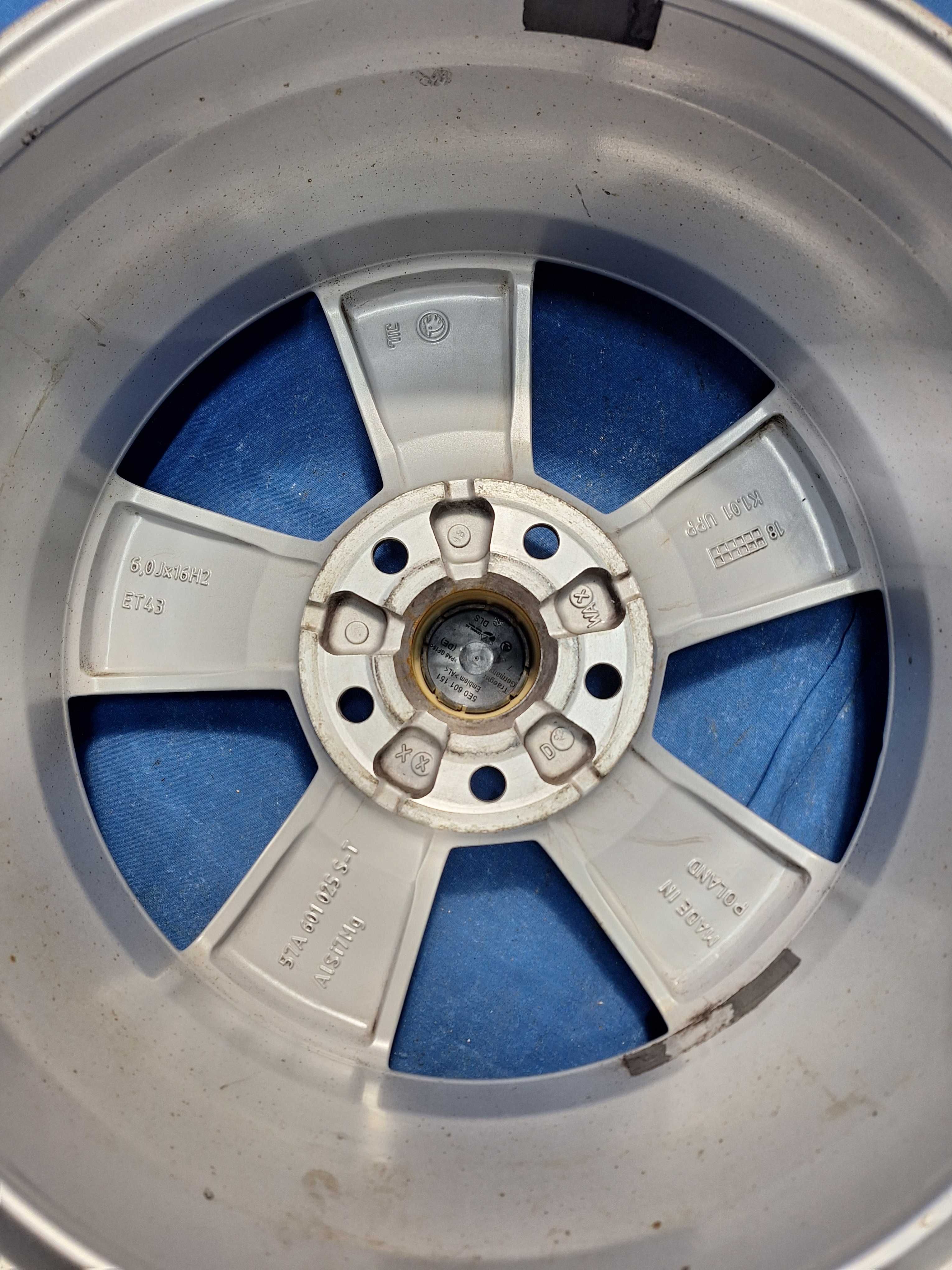 Jante Aliaj 5x100 16'' OEM Skoda Kamiq Fabia Rapid Scala - 6J ET 43 !