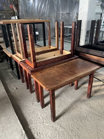 Столы деревянные,столы обеденные для кафе и столовой, стулья барные