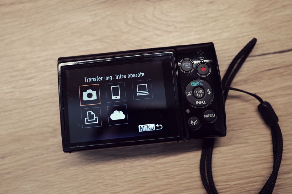 Aparat foto Canon Ixus 180 Black WiFi 20Mp ITP wireless Card data ora