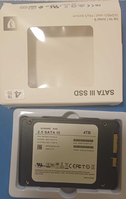 SSD 4TB WD Green Sata III Western Digital 2.5"  Nou