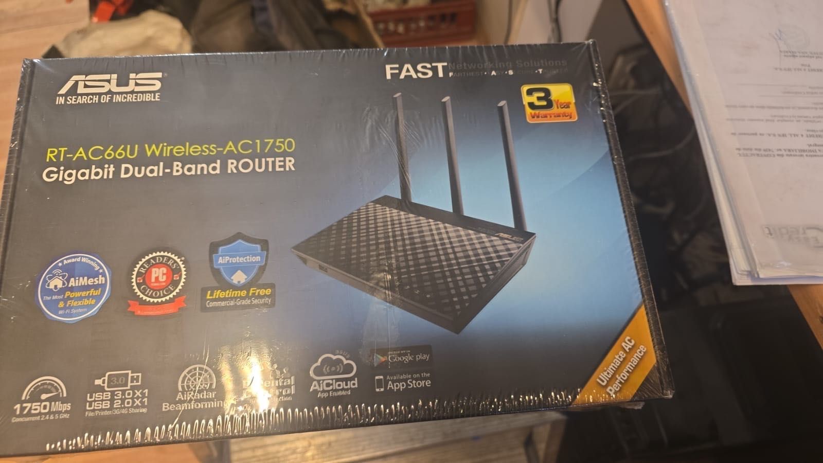 Router Asus RT-AC66U Wireless-AC1750 Gigabit Dual-Band