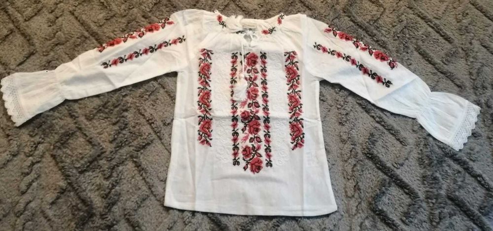 Ie fetite motive traditionale bumbac 0-16 ani