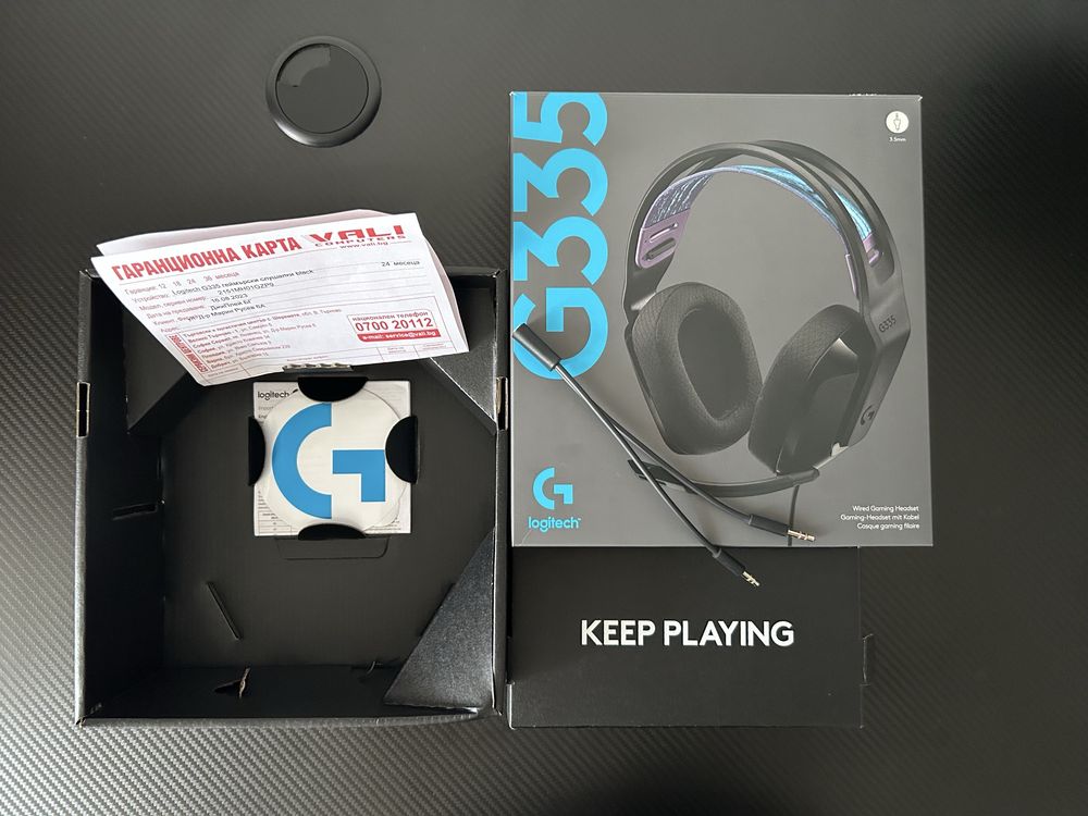 Слушалки Logitech - G335, черни