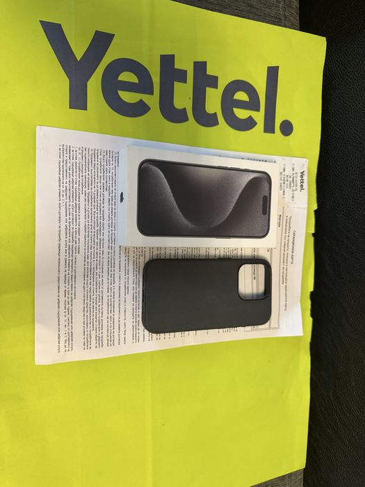 КАТО НОВ 128GB iPhone 15 Pro Yettel Гаранция 2027 Black Черен