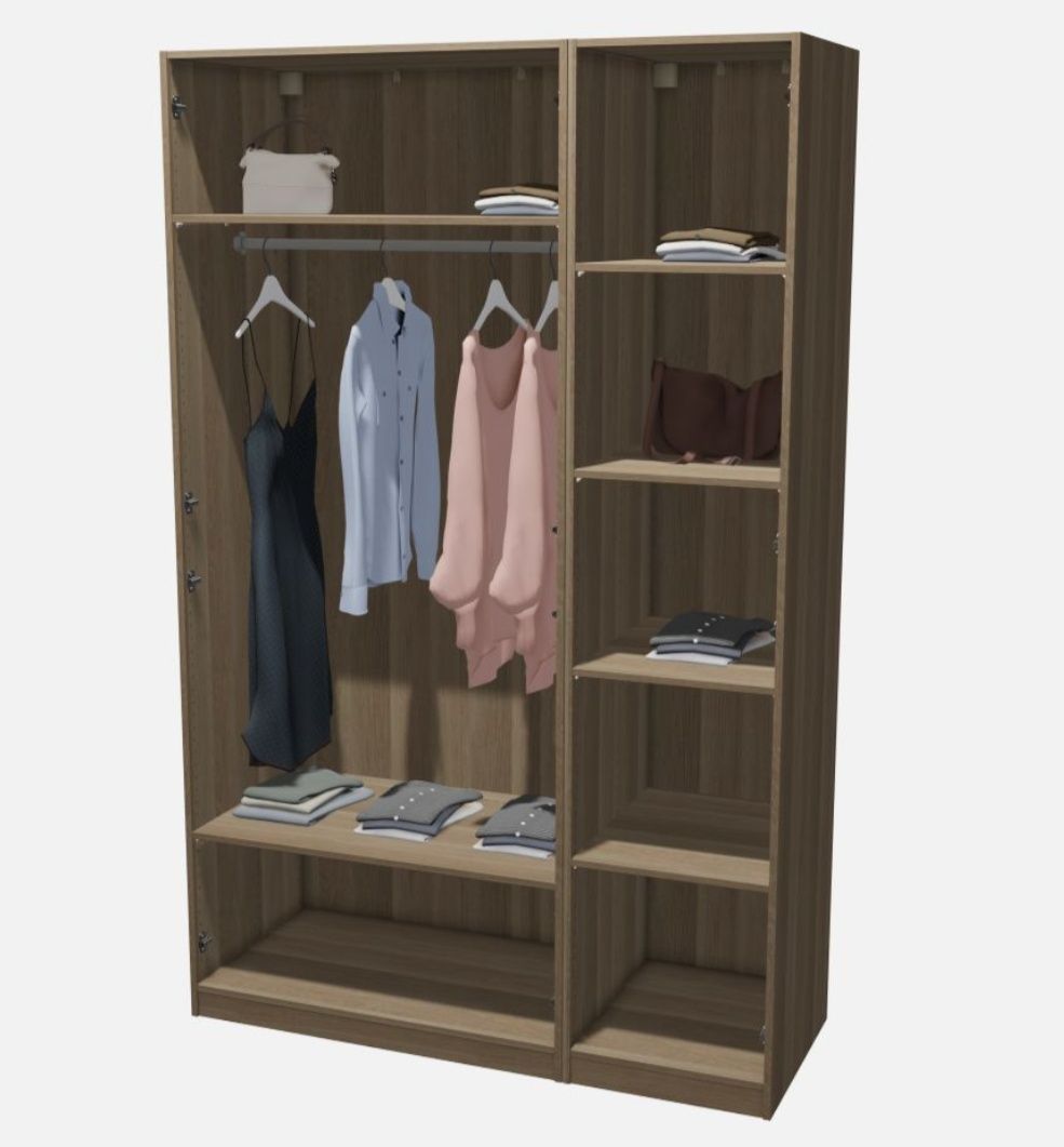 Обзавеждане спалня IKEA - гардероб + спалня с матрак 160х200 и скрин
