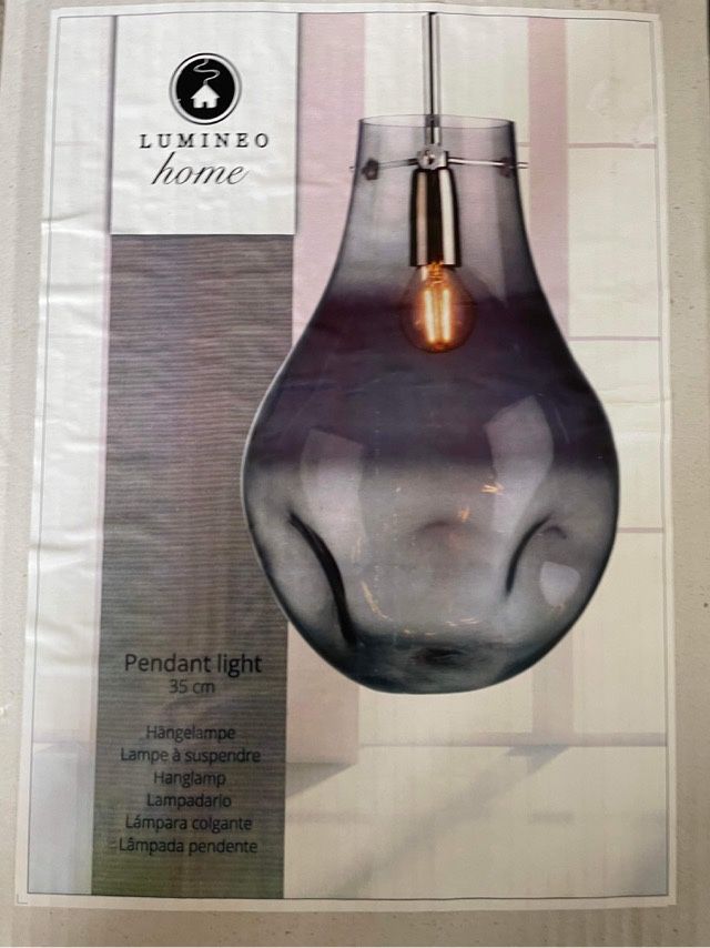 Lustra Bulb Lux Azzure suspendata 35 cm