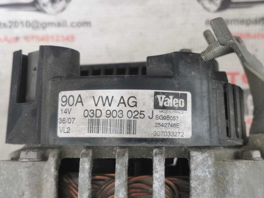 Alternator 03D 903 025 J Valeo SG9B057 pentru 1.2 12v BZG VW Polo 9N