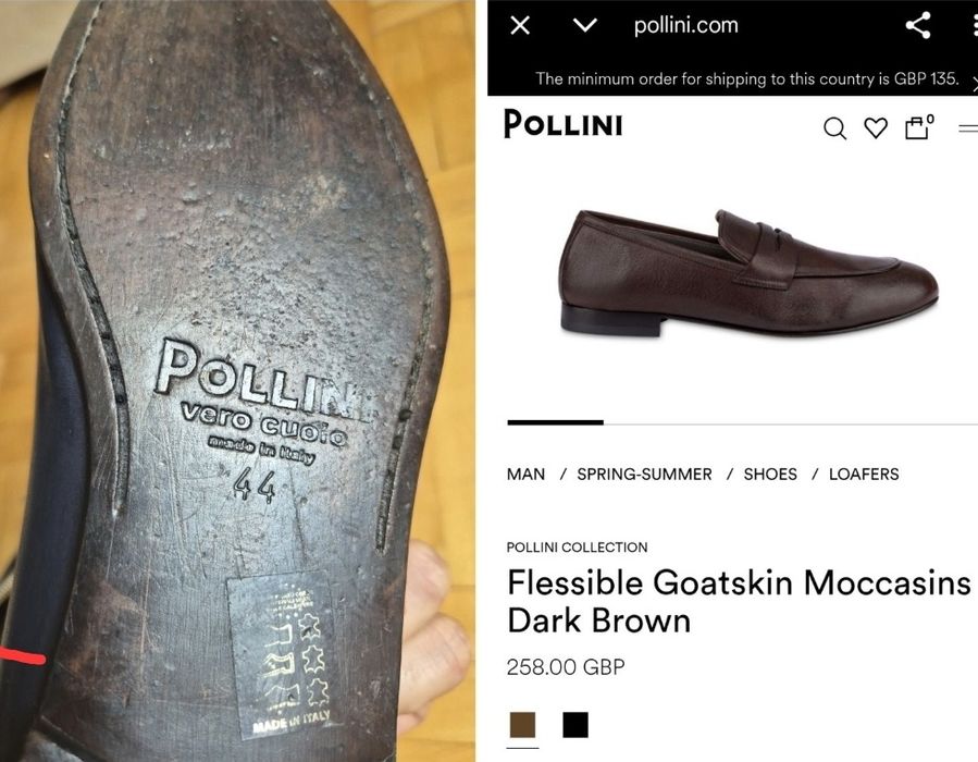 Mocasini exclusivisti eleganți Pollini, Full Grain, Made in Italy - 44