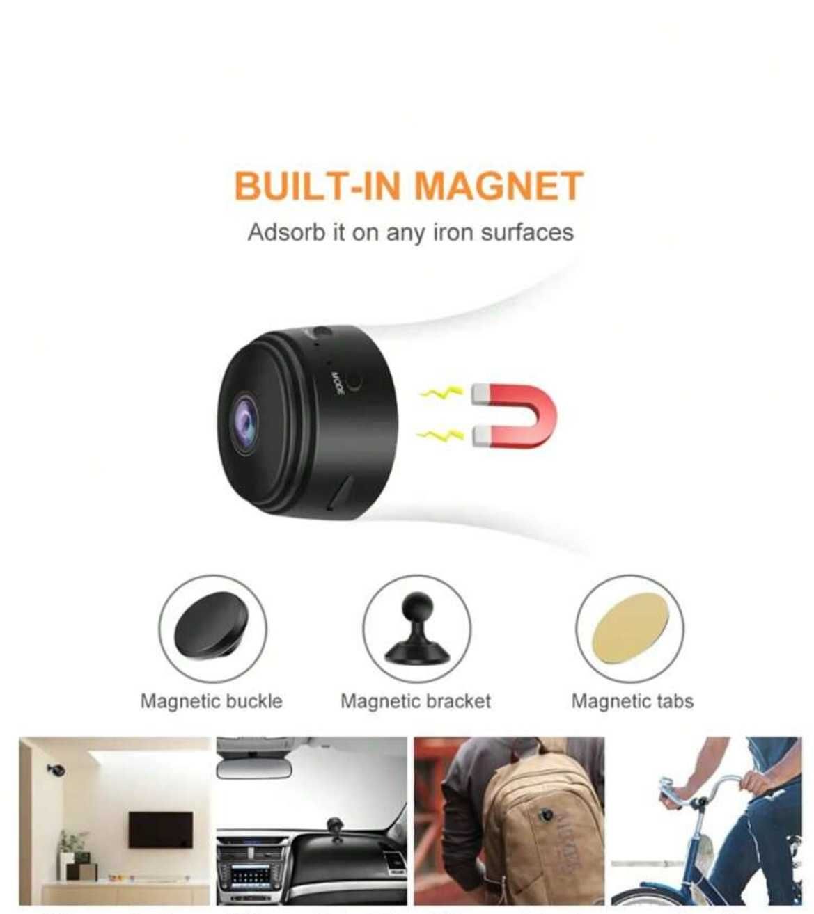 Mini camera inteligenta wifi interior/exterior