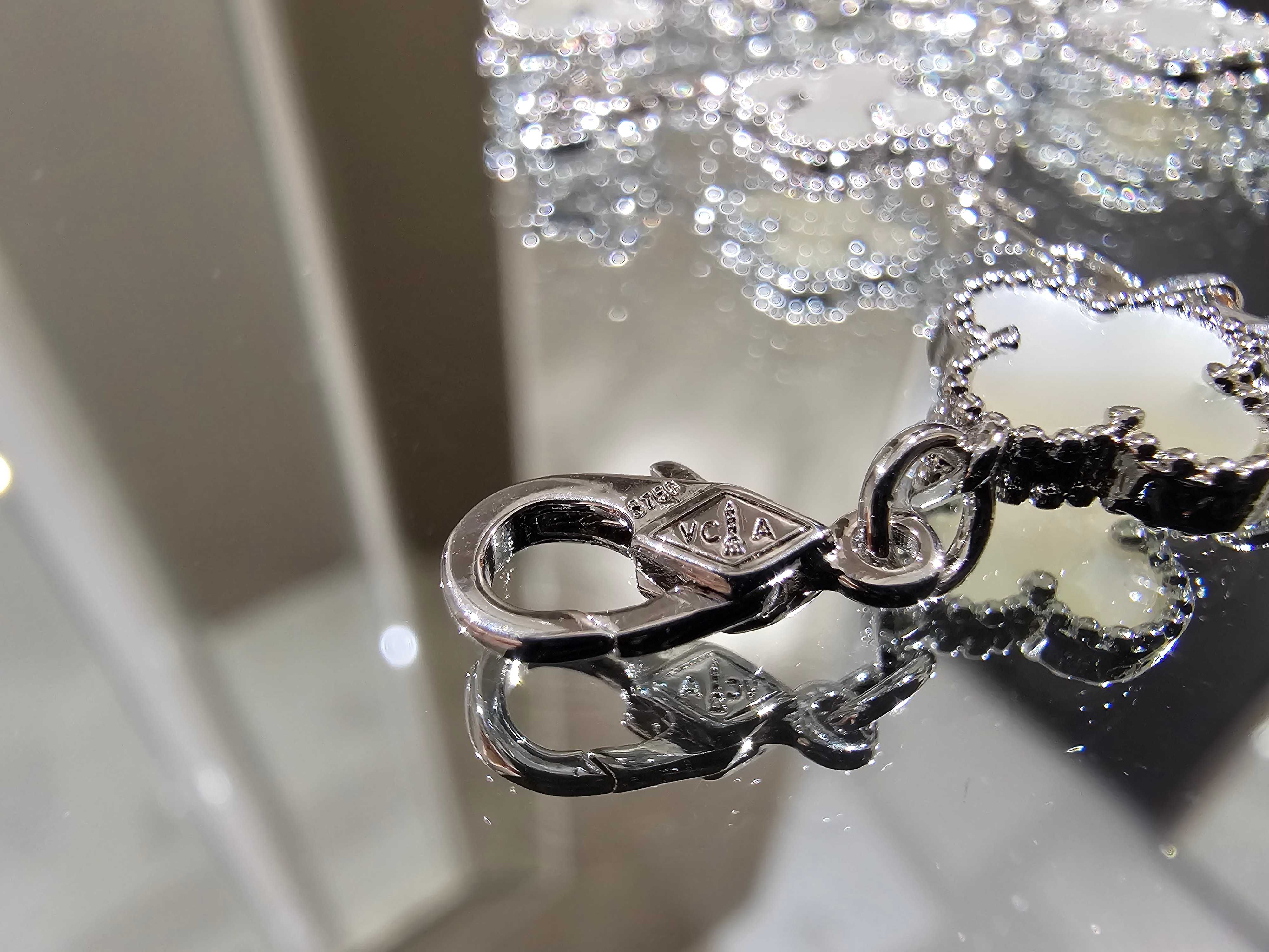 Van Cleef & Arpels VCA Silver Mother 5 Sweet Alhambra Дамска Гривна