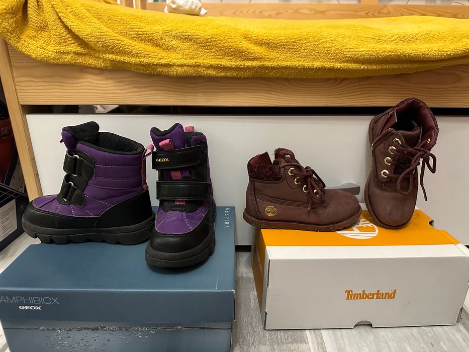 Зимно обувки 24 и 25 номер ,Timberland и Geox