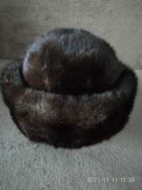 Зимние женские шапки из норки, мужские-ондатра