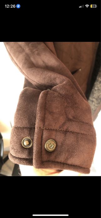 Geaca columbia din piele intoarsa