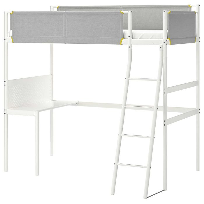 Легло с надстройка и бюро VITVAL IKEA