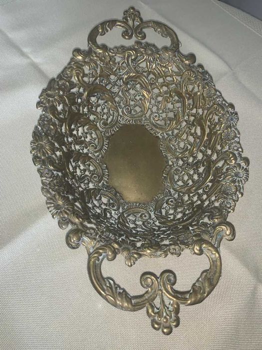Fructiera din bronz vintage