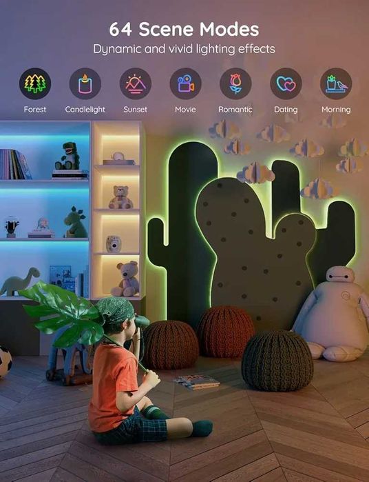 Нова интелигентна RGB LED лента Govee H6110, Wi-Fi, Bluetooth...
