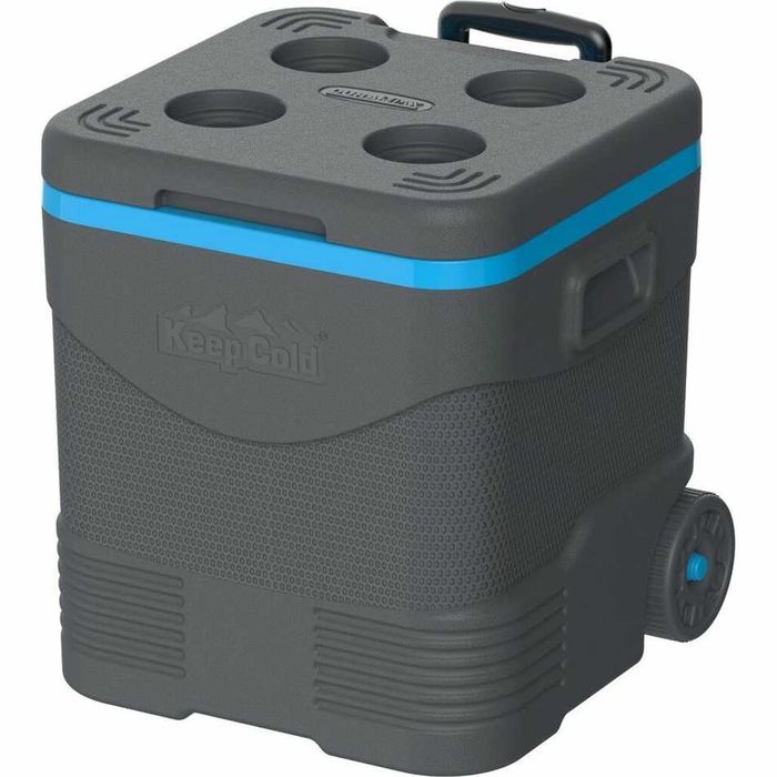 Cutie Frigorifica Portabila 45L Tip Troller si suport Umbrela 24h/rece