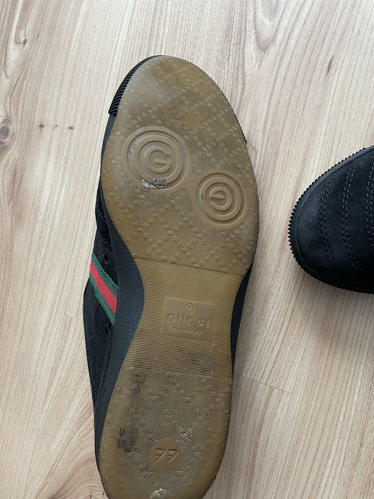 Gucci 77 Black Canvas Sneakers/мъжки кецове/сникърси 43-8,5