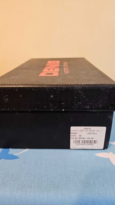 Pantofi negri piele întoarsă Benvenuti