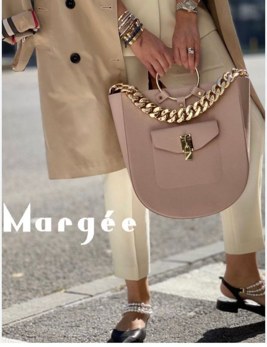 Geantă Margee nouă bej piele