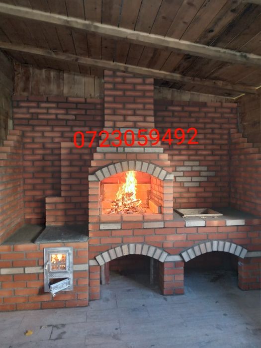 Grătare rustic de cărămidă Grătare de gradina