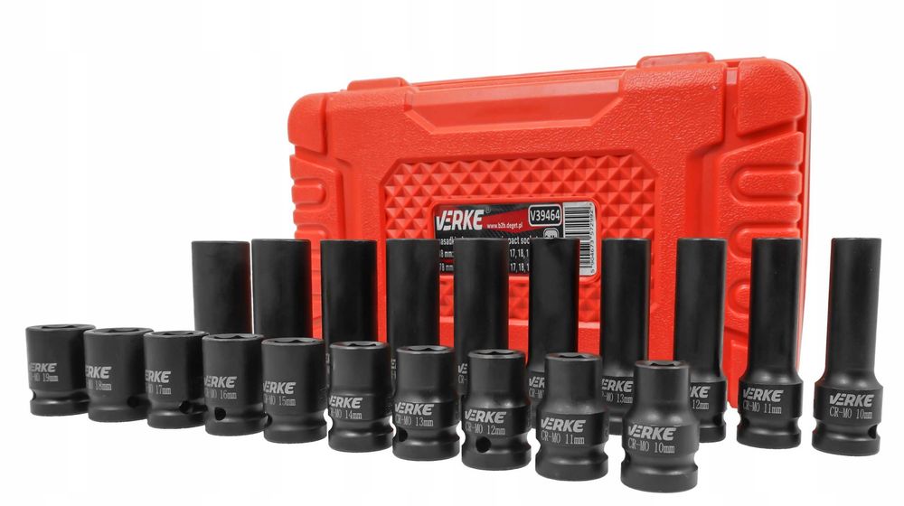 Set chei tubulare impact ½ 20 piese 10-19mm (V39464)