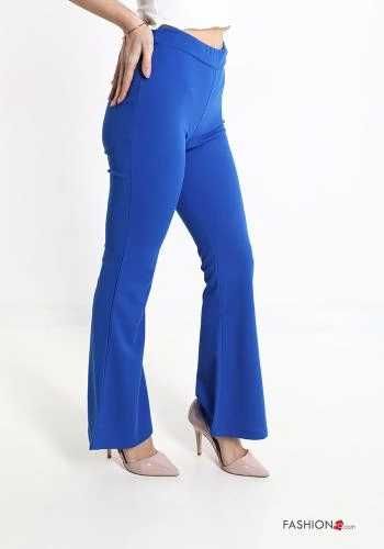 Pantalon  dama, evazat, elastic, 44,46 Negru,Beige,Blu electric