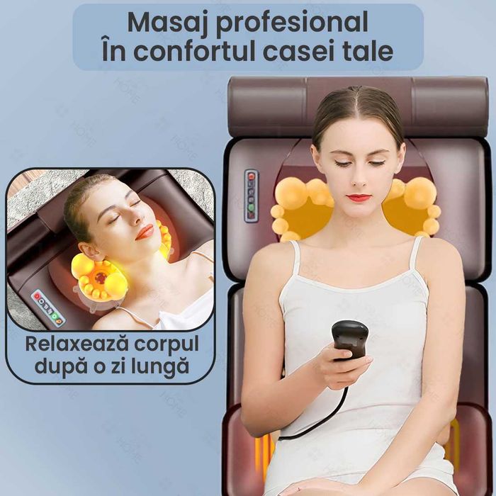 Spune Adio Durerilor! Saltea Masaj Shiatsu cu Efect Terapeutic