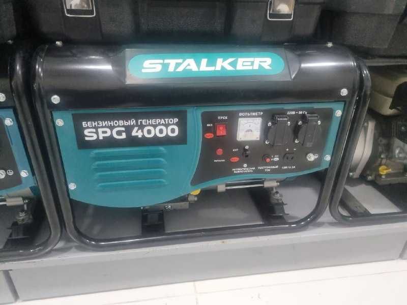 Бензиновый генератор STALKER SPG 4000. 1 год гарантии. Медная обмотка