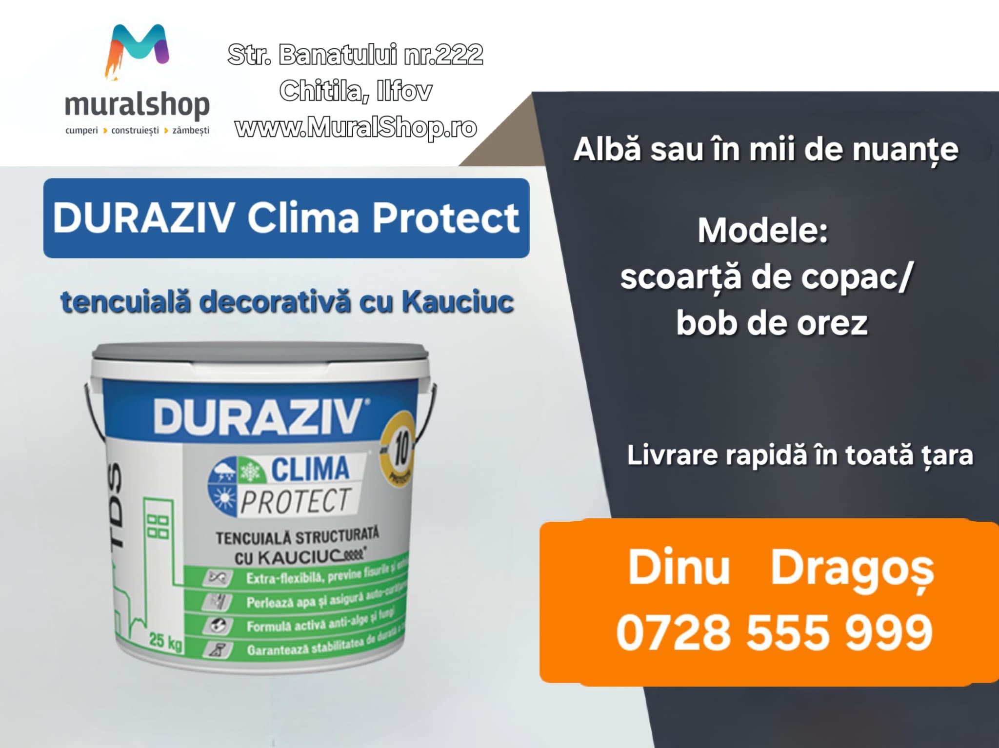 Tencuiala decorativa Duraziv Clima Protect cu Kauciuc