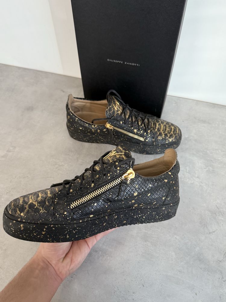 Giuseppe Zanotti Crocodile limited edition Gold/Black, Мъжки обувки!!!