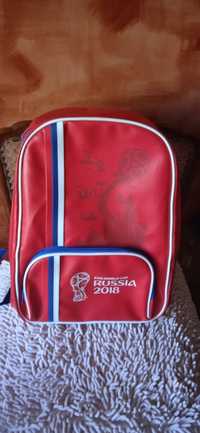 Рюкзак красный экокожа. Чемпионат мира по футболу 2108.