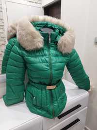 Зелено зимно яке