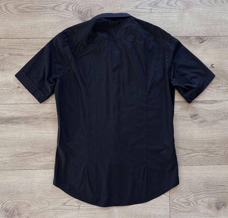 Camasa HUGO BOSS Negru Slim Fit Maneca Scurta Barbati | Marime L