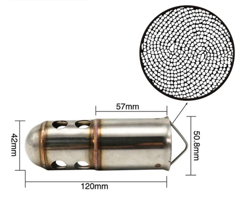 DB-Killer (заглушител) с катализатор, за Ауспух на мотоциклет.
