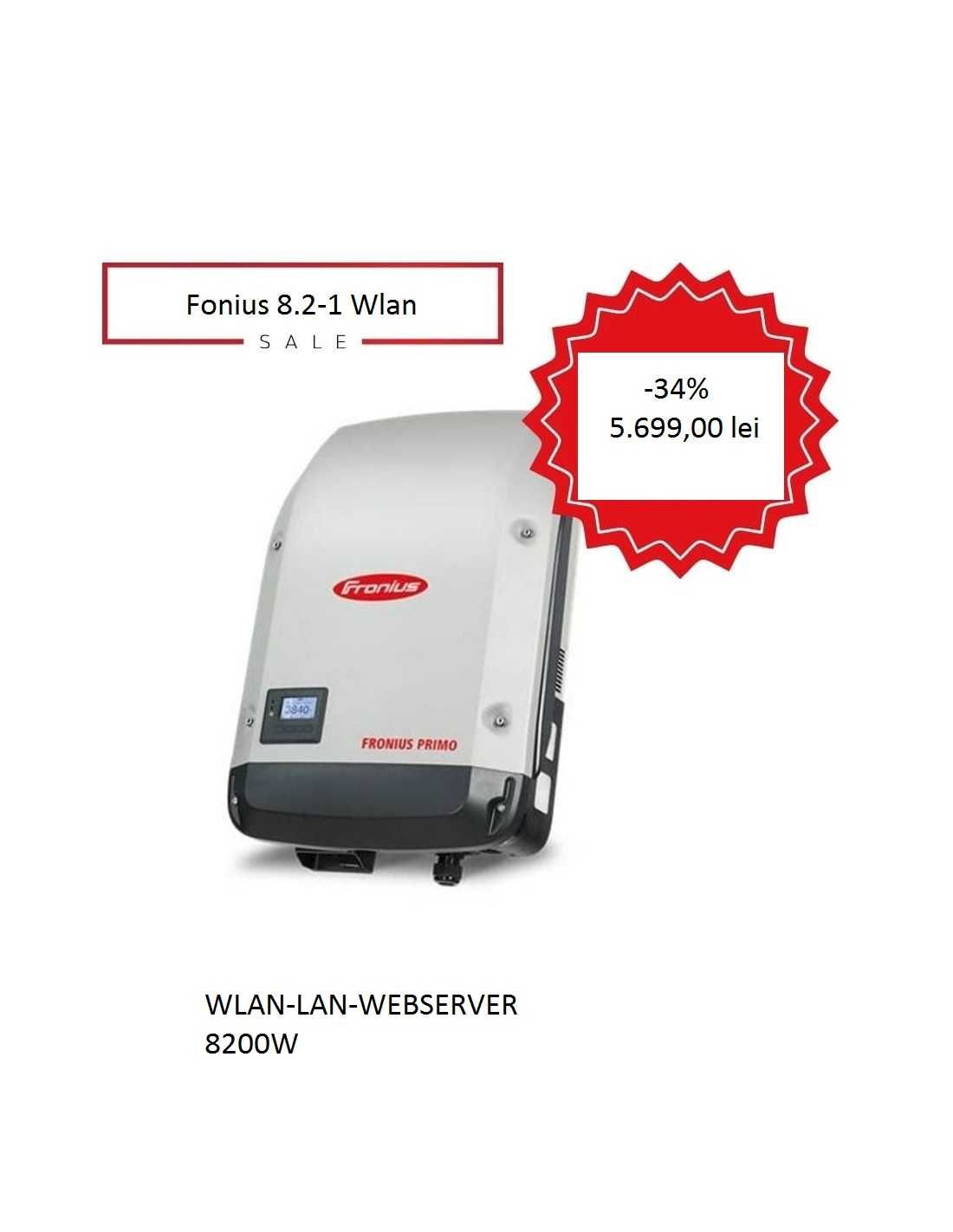 FRONIUS PRIMO 8.2.1 Wlan Wifi invertor monofazat