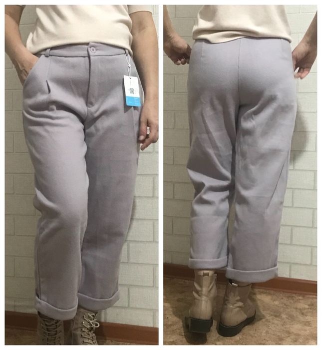 Новые тёплые брюки в составе шерсть