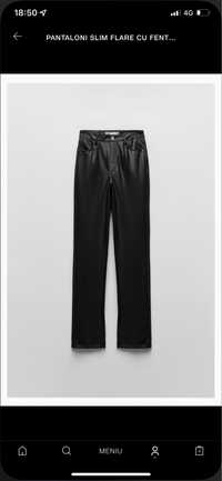 Pantaloni Zara piele