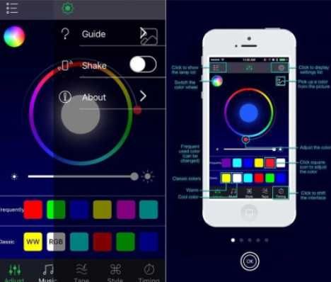 Banda LED lumini ambientale 6M aplicatie iOS Android Fir Neon
