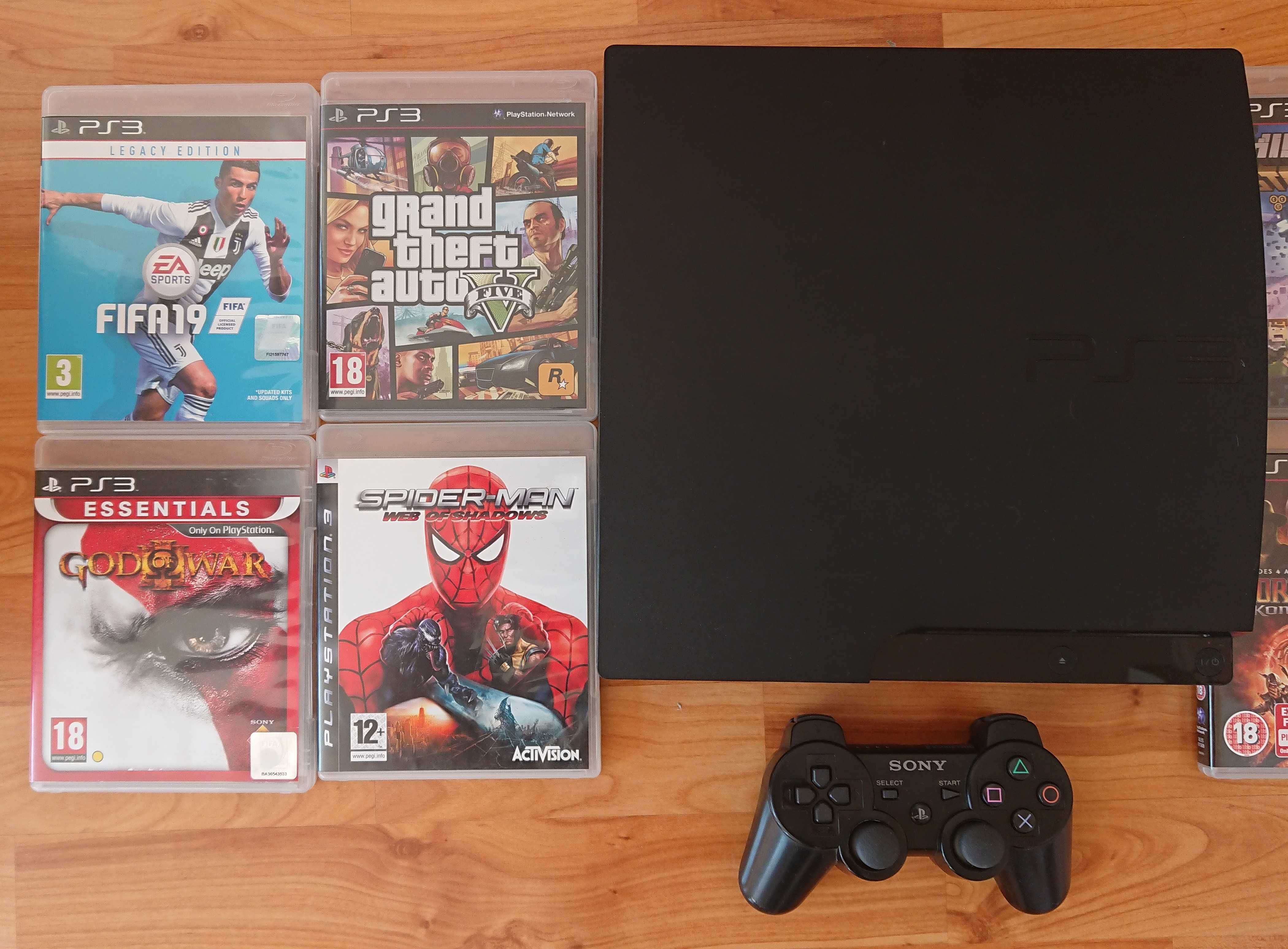 [ PS3 320GB > SONY PlayStation 3 Slim с джойстик и 30 игри